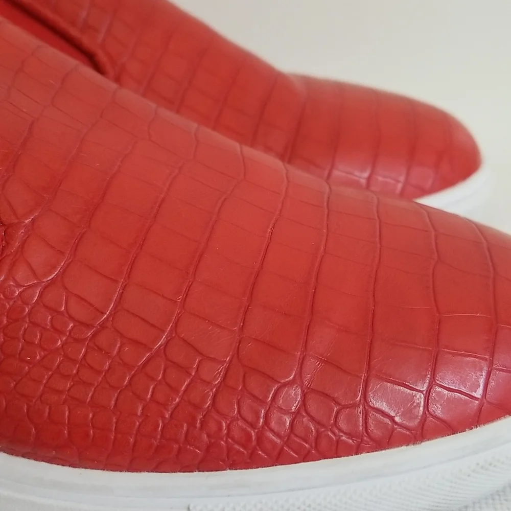 Steve Madden Ecentric Red Snake Sneaker - Picture 4 of 9